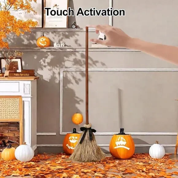 SPOOK-TACULAR Animated Floating Witch’s Broom! - Picture 4 of 6